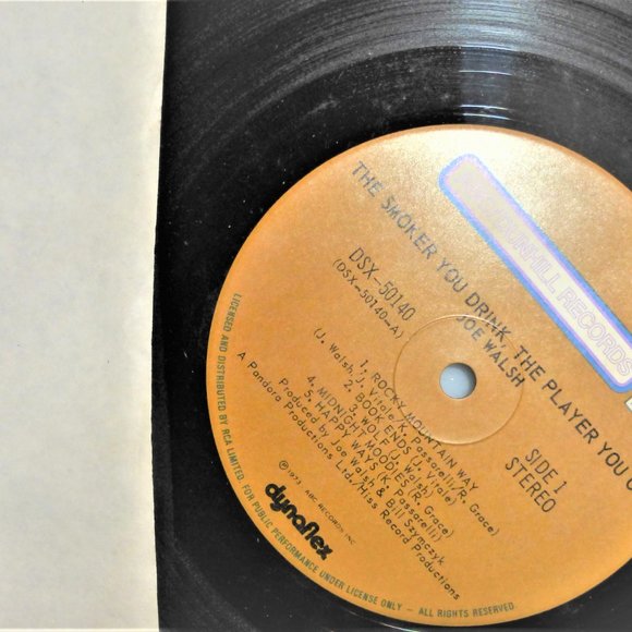 1973 JOE WALSH The SMOKER You DRINK The PLAYER You GET Vinyl Record LP Record - Picture 4 of 6